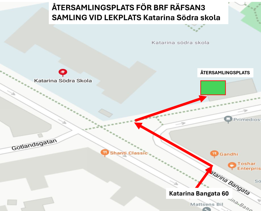 Återsamlingsplats BRF Räfsan 3